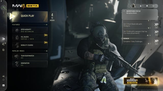 Modern Warfare 4 abre su segunda beta con campaña jugable y un mapa nuevo de Warzone