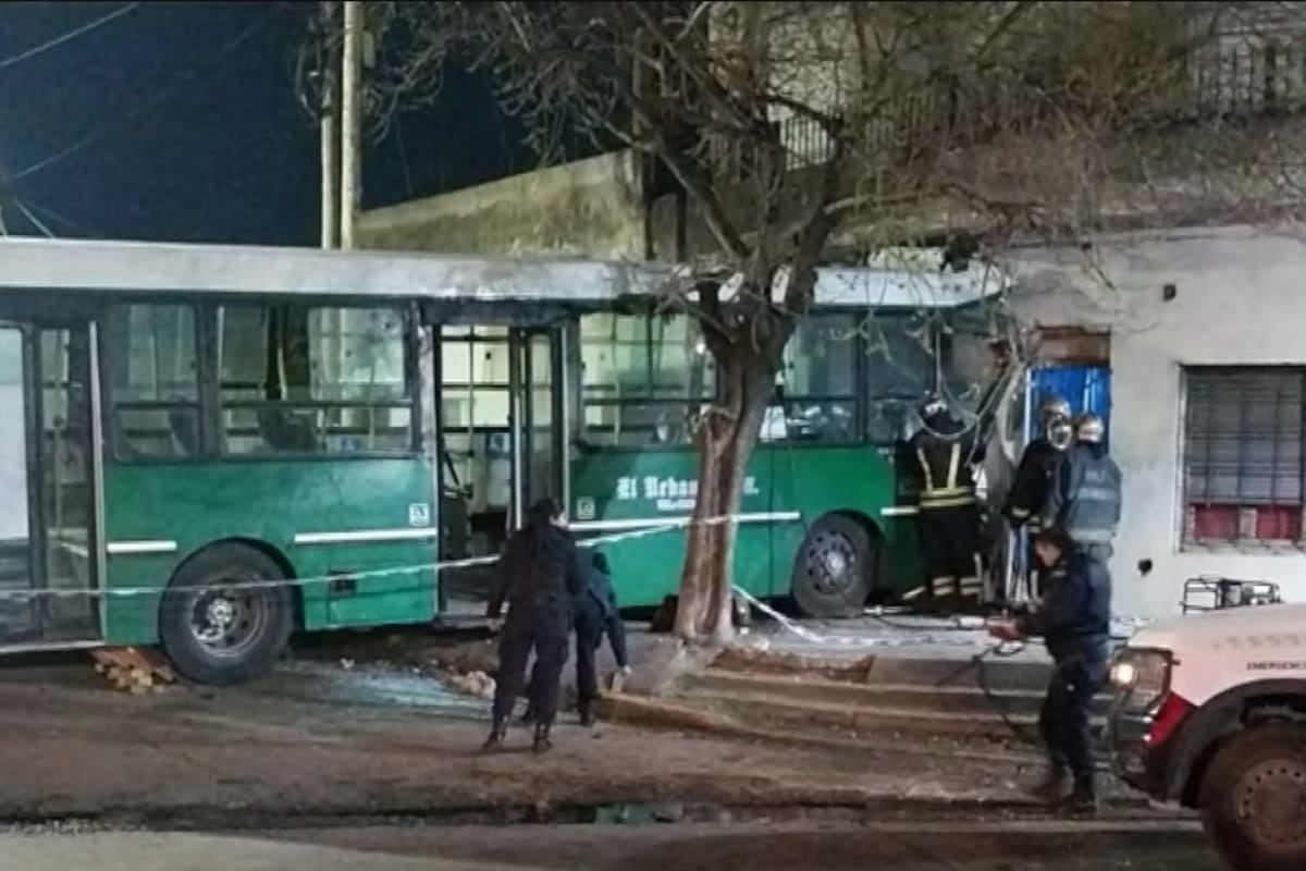 Un colectivo de la línea 527 se estrelló contra una casa en Temperley y su chofer murió en el acto