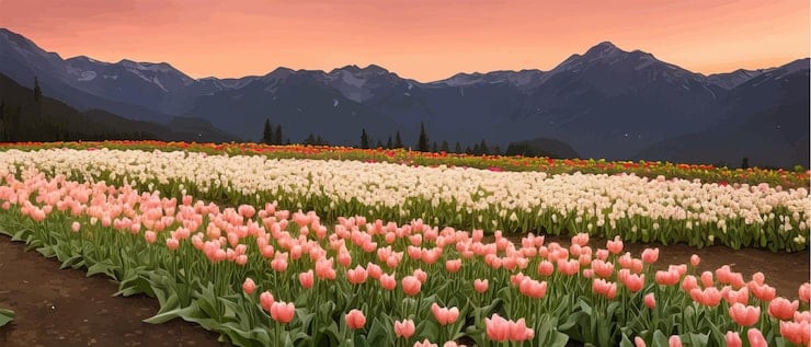 Trevelin se viste de tulipanes: la temporada 2026 abre con más de treinta variedades en plena Patagonia