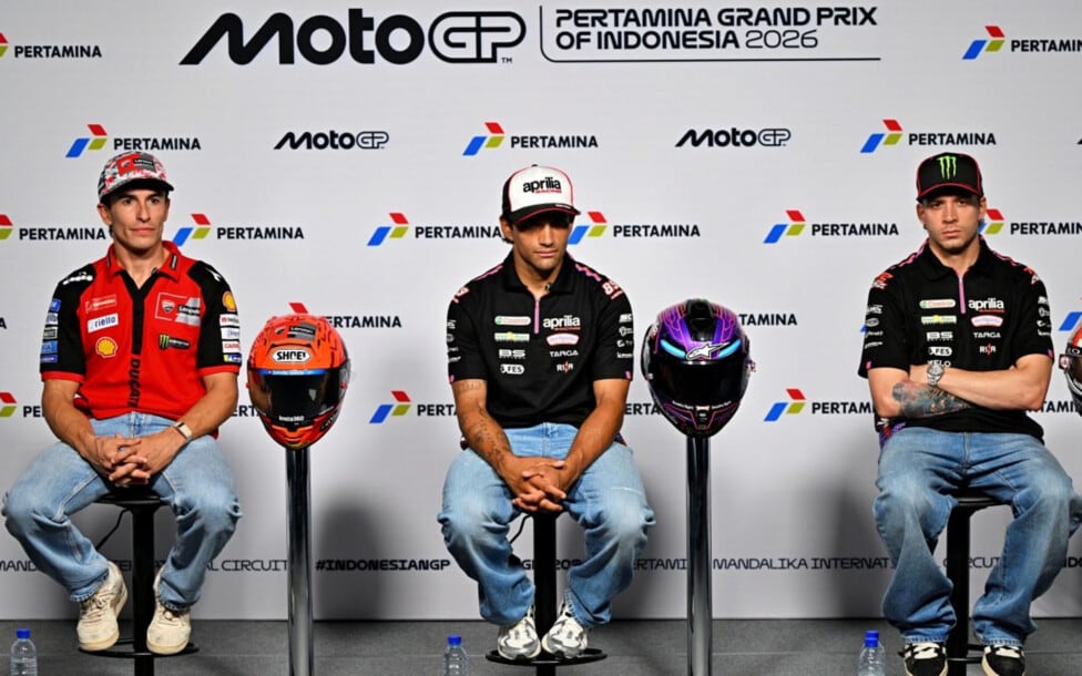 Apretar la fila: Aprilia se pregunta si juntar a los cuatro jinetes o dejarlos correr a todos