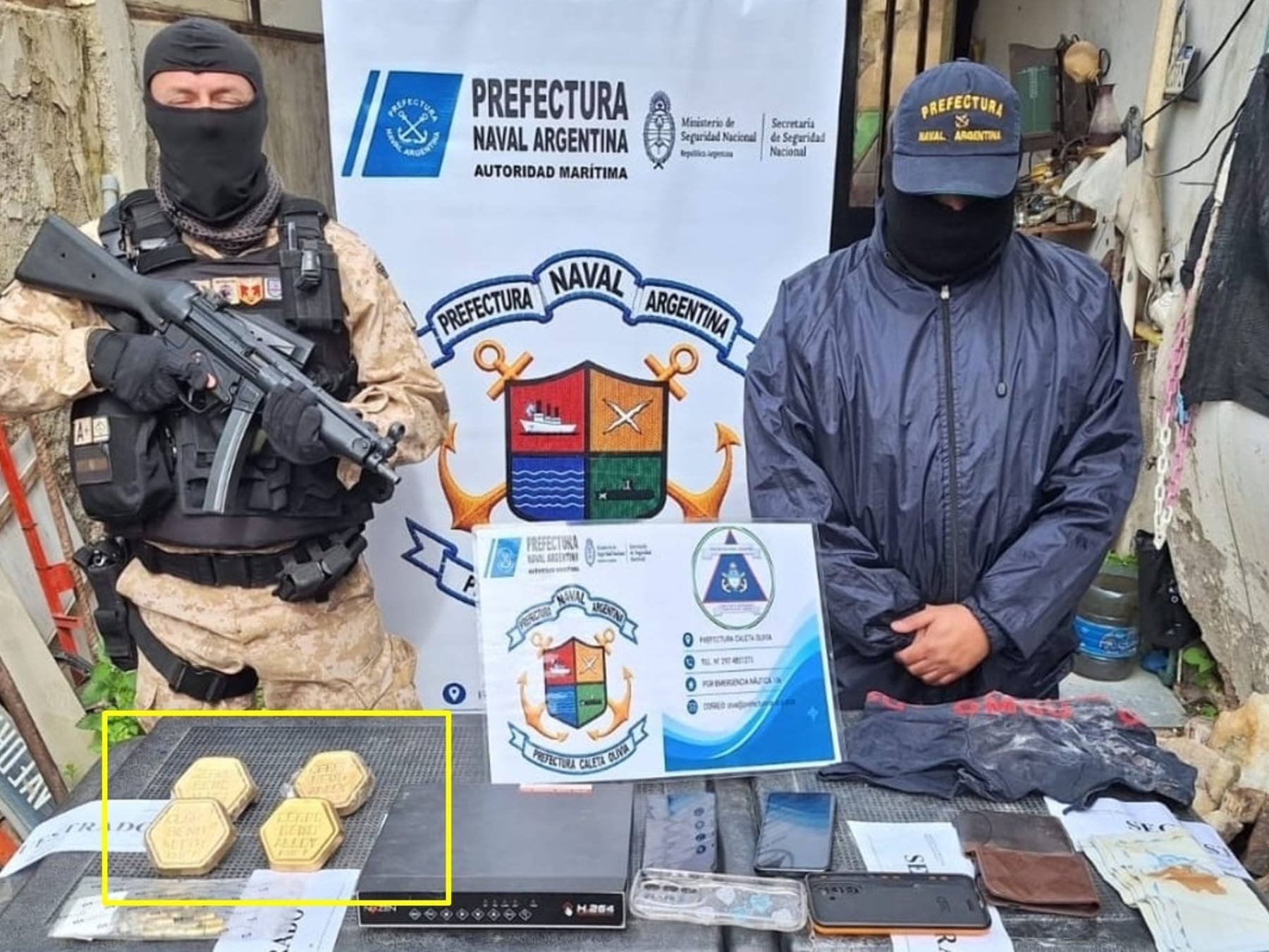 Caleta Olivia: confirman que las piezas secuestradas eran una aleación usada en radioterapia y no lingotes de oro
