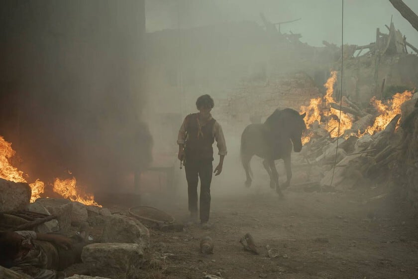 Dos pueblos fantasmas de Burgos se convierten en el frente de una película sobre la Guerra Civil