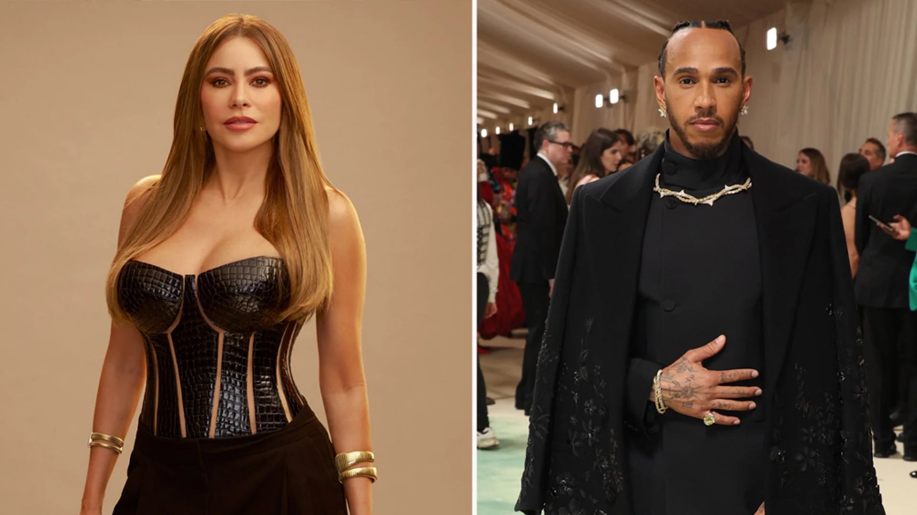 Lewis Hamilton tuvo una cita con la estrella colombiana Sofía Vergara y alimentó los rumores de romance