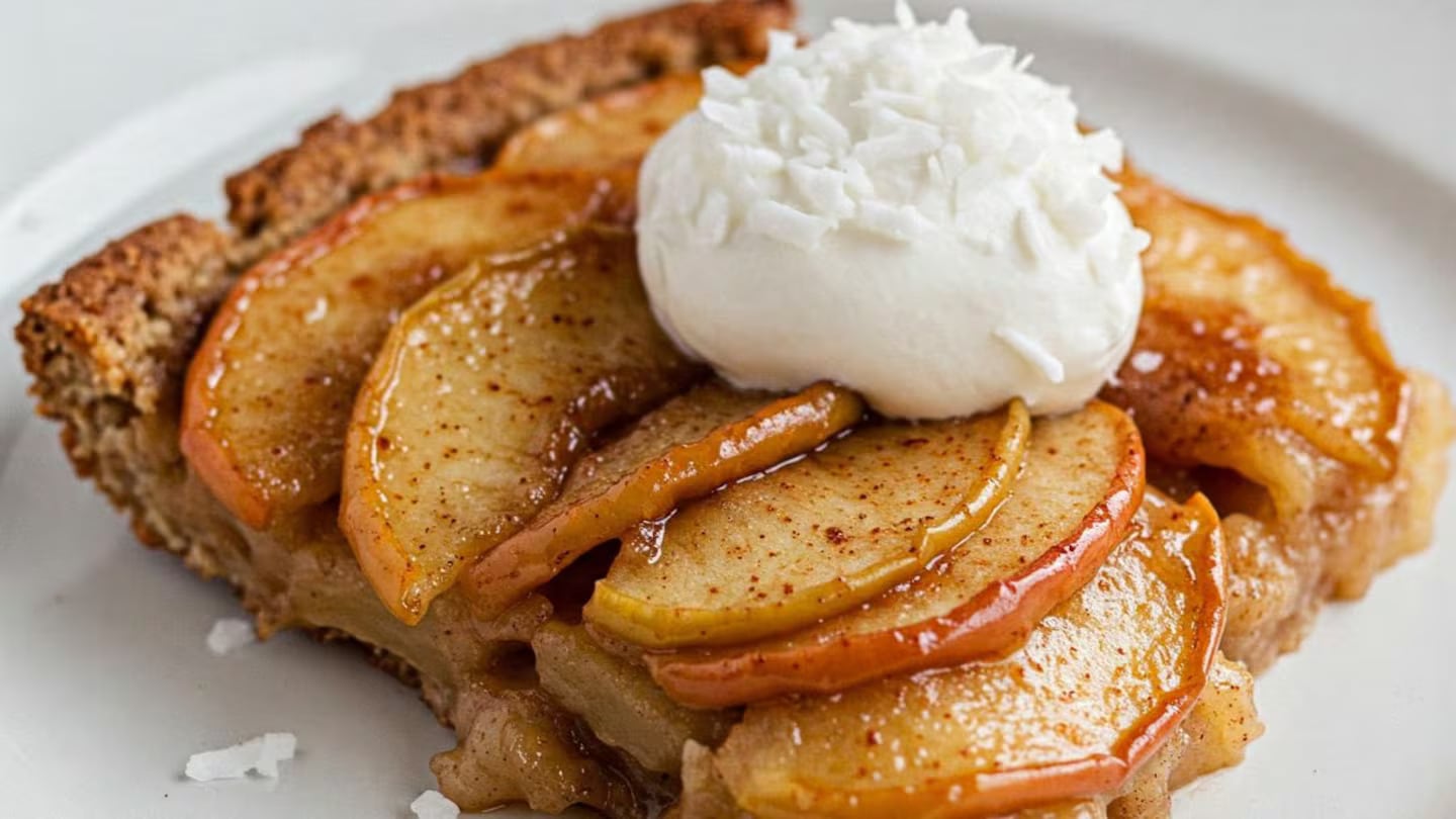Sin harina ni huevos: receta de postre de manzana súper fácil y delicioso
