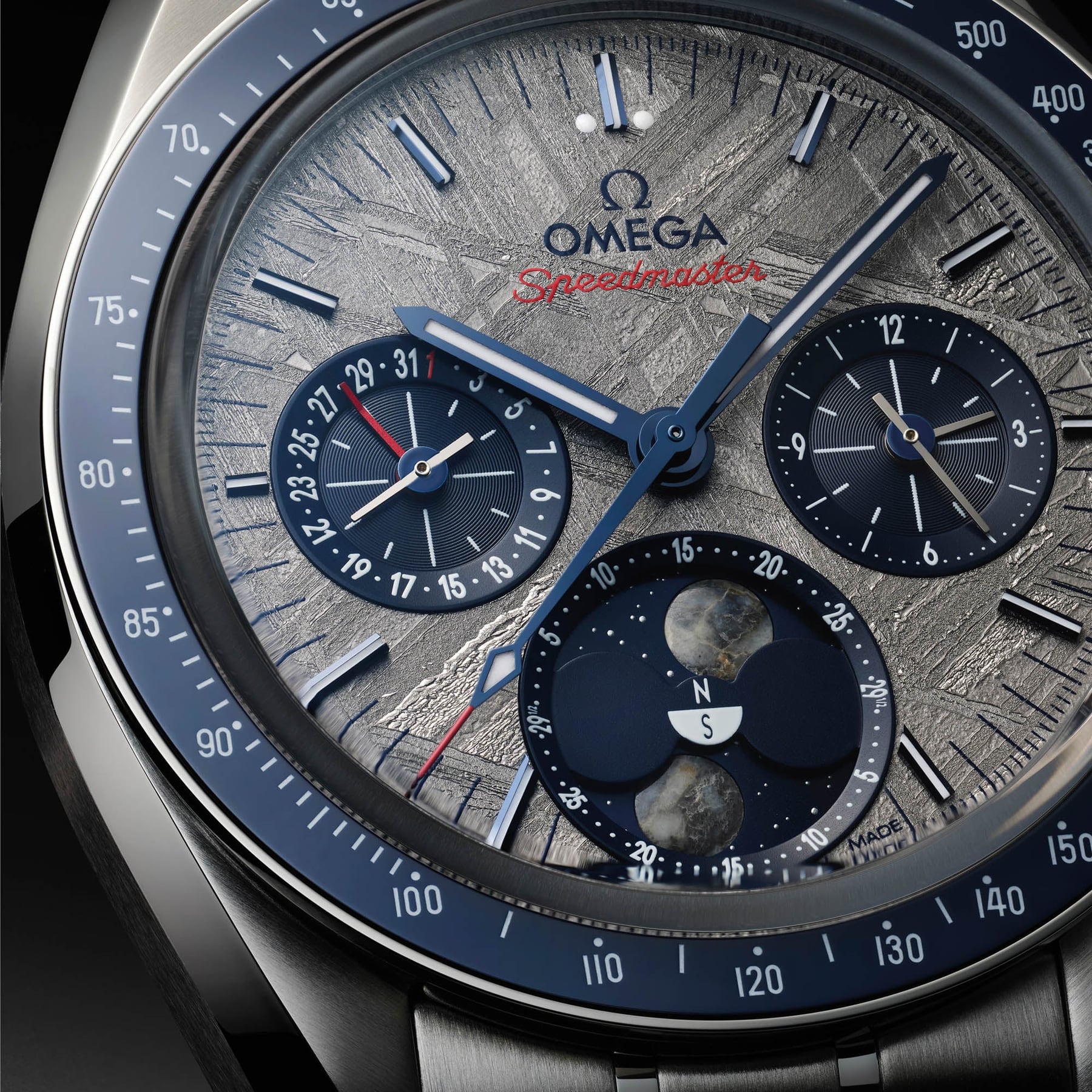 Omega Speedmaster Moonphase Meteorite: una nueva edición del reloj que marcó la historia