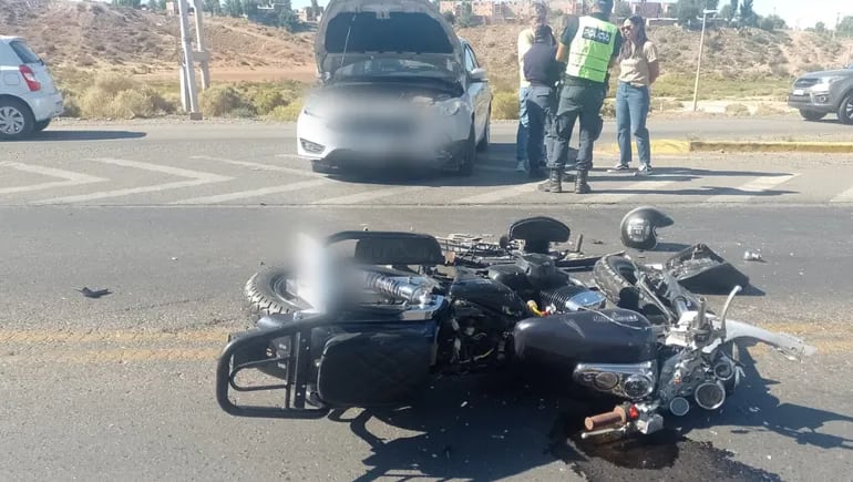 Se metió en la Autovía Norte sin ver que venía una moto