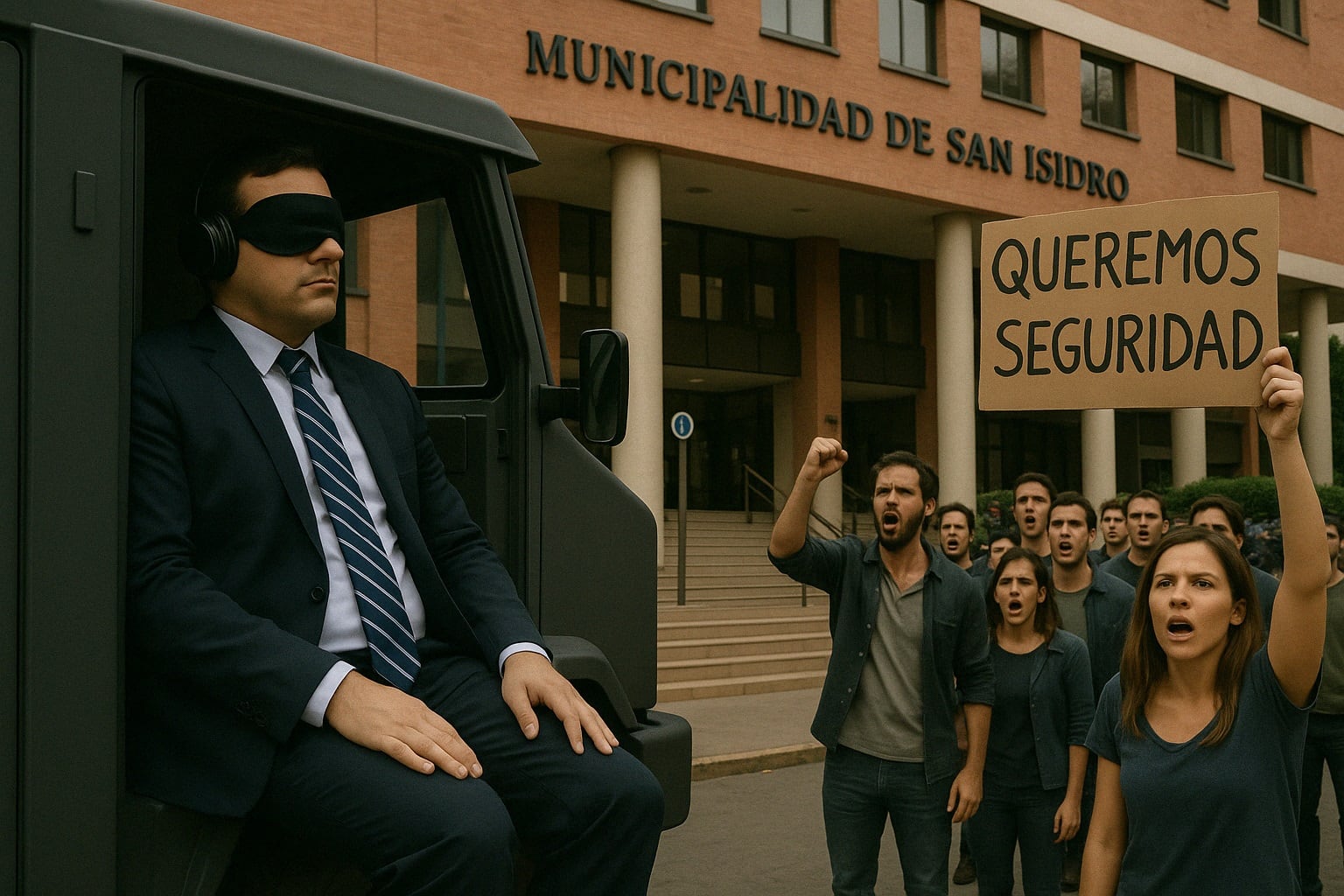 Blindaje político: el intendente zafó de explicar su plan de seguridad y en redes estalló la bronca