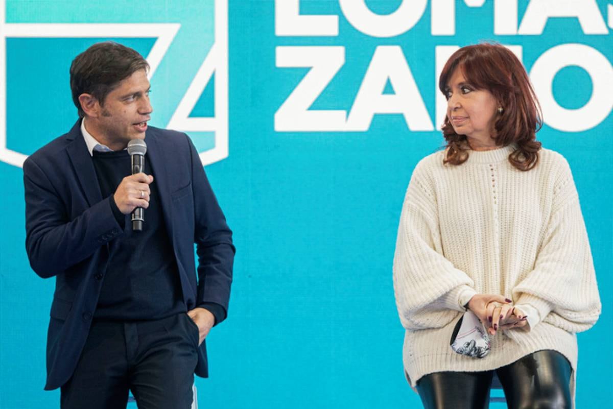Peronismo dividido: respaldos a Cristina y Kicillof en el conurbano sur.